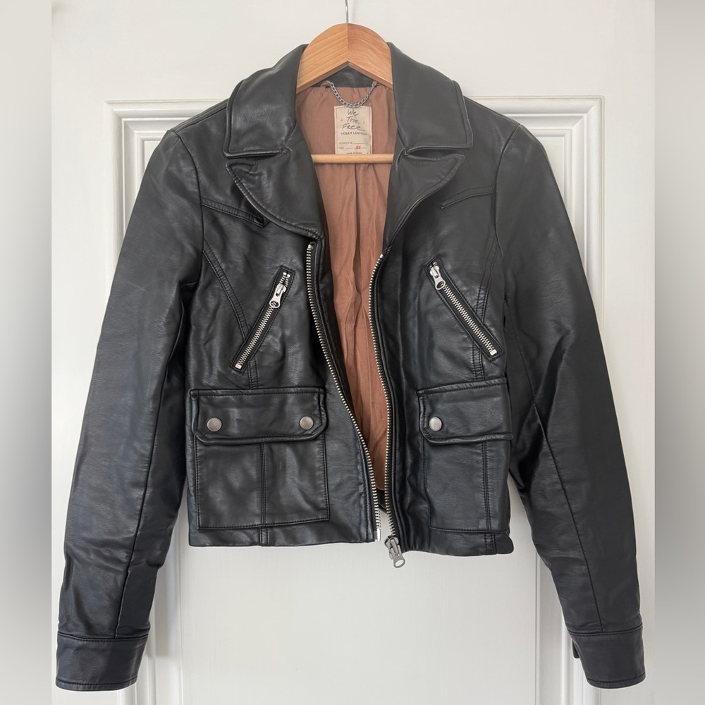 Free People Vegan Leather Jacket